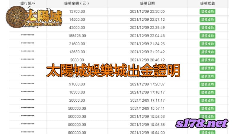 太陽城娛樂城出金證明圖,誠信不作假