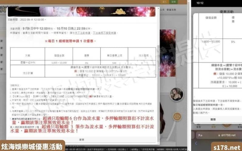炫海娛樂城優惠活動中模糊的影像!