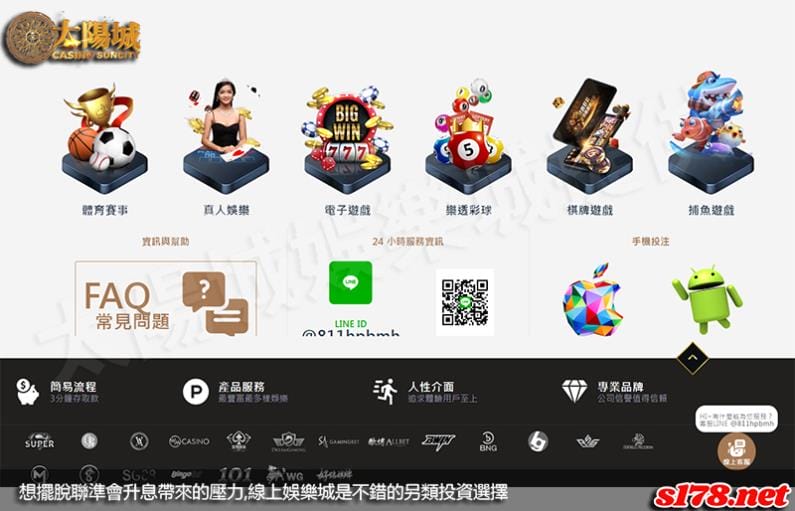 想擺脫聯準會升息帶來的壓力，線上娛樂城是不錯的另類投資選擇！