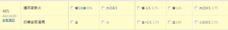 玩運彩數據