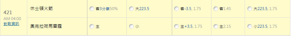 玩運彩數據